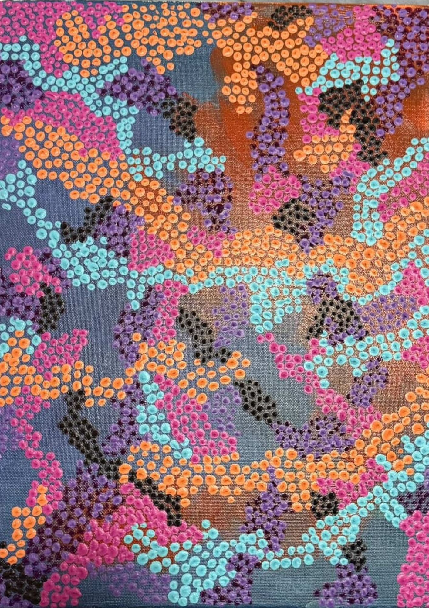 14. Hunter Dillon, Under The Sea pt2, 2024, Acrylic on Canvas, 31cm x 41cm