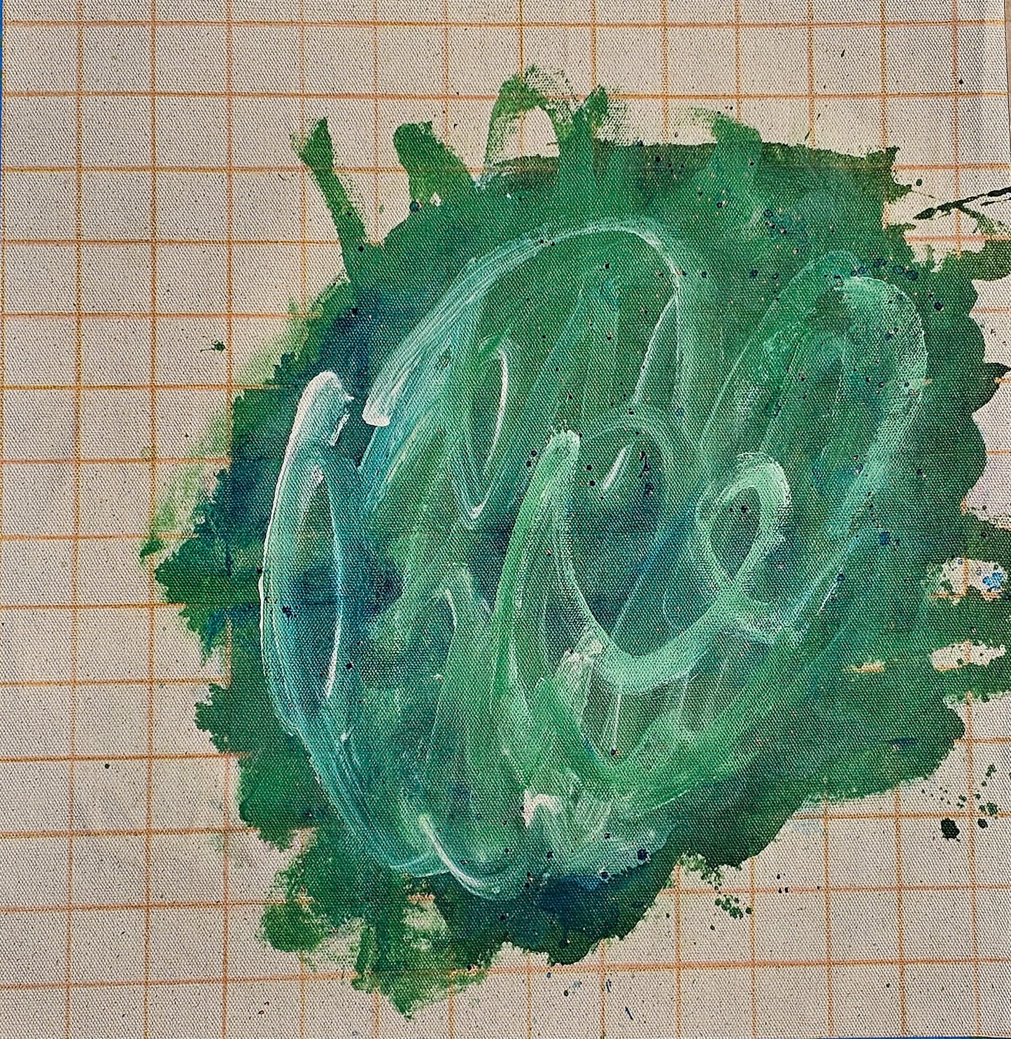 47. Laura Wright, The Start of Something, Acrylic and pencil, 40x40cm