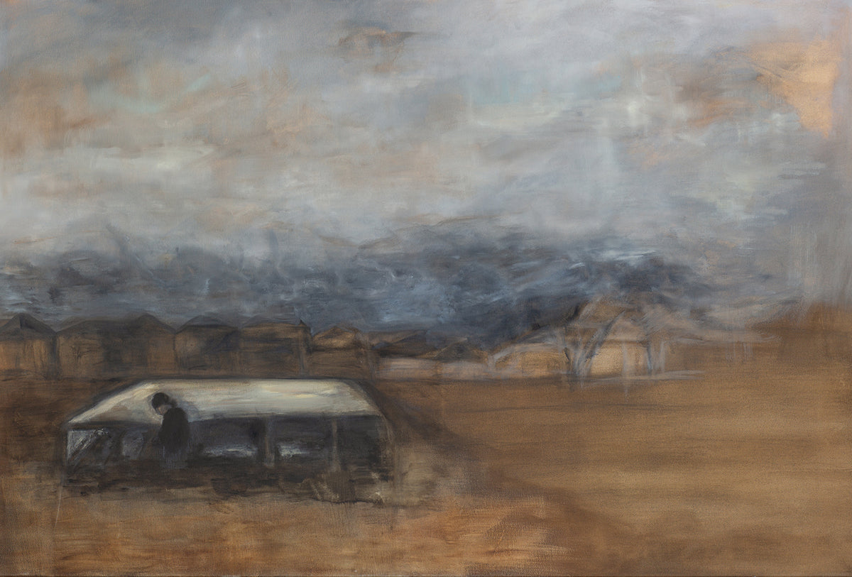 6. Kieran Stopp, Brunswick Rd, 2024, oil on canvas, 91 x 137 cm