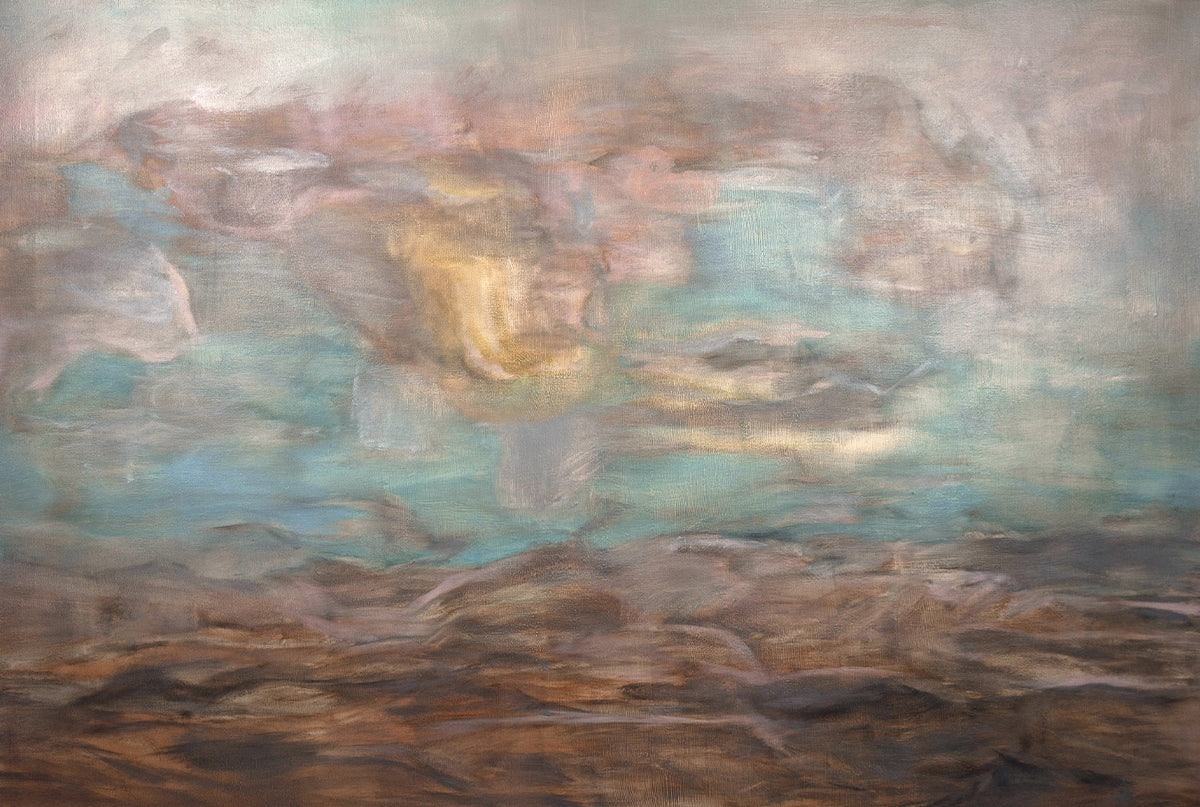 2. Kieran Stopp, Clouds with Light, 2023, oil on canvas, 76 x 101 cm