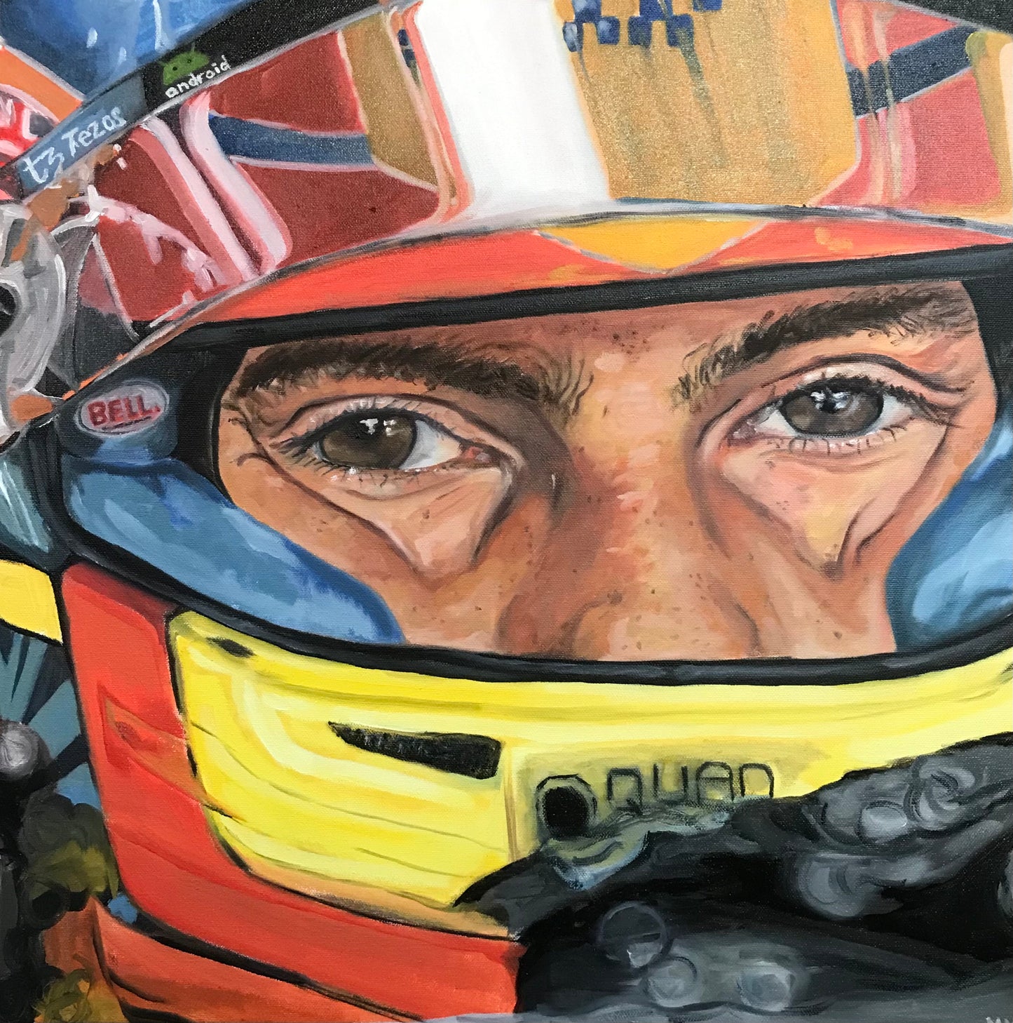 54. Molly McFarlane - Piastri Helmet