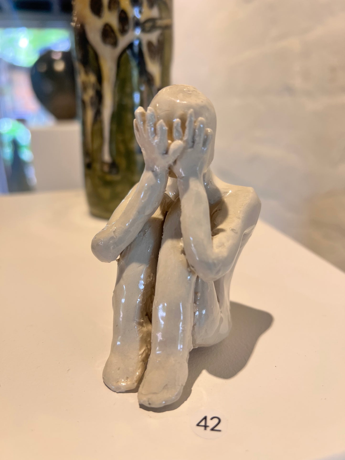 42. Moss Tough, 2025 Wednesday 3B, "The Sorrowful Soldier", ceramic, stoneware