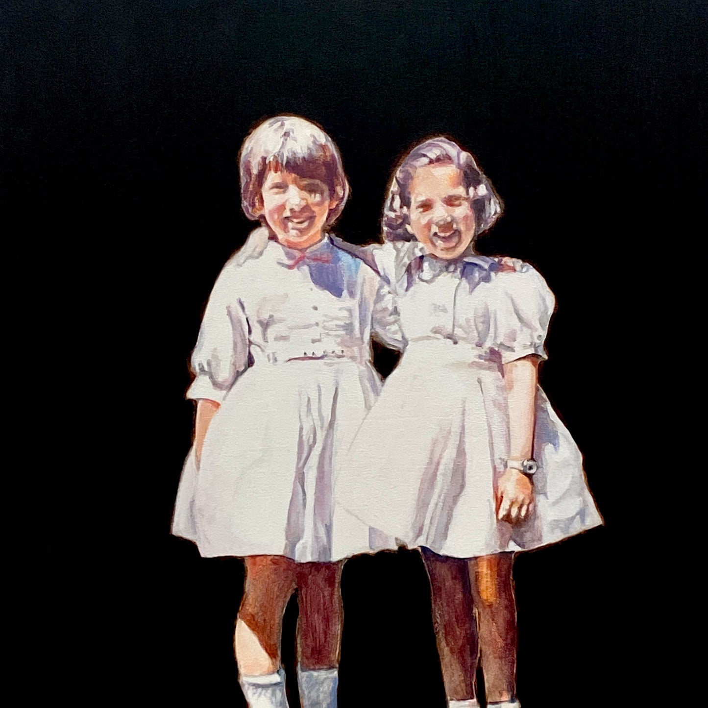 14. Andrea Sinclair, Laughter and Loveliness, Oil, 43x43cm