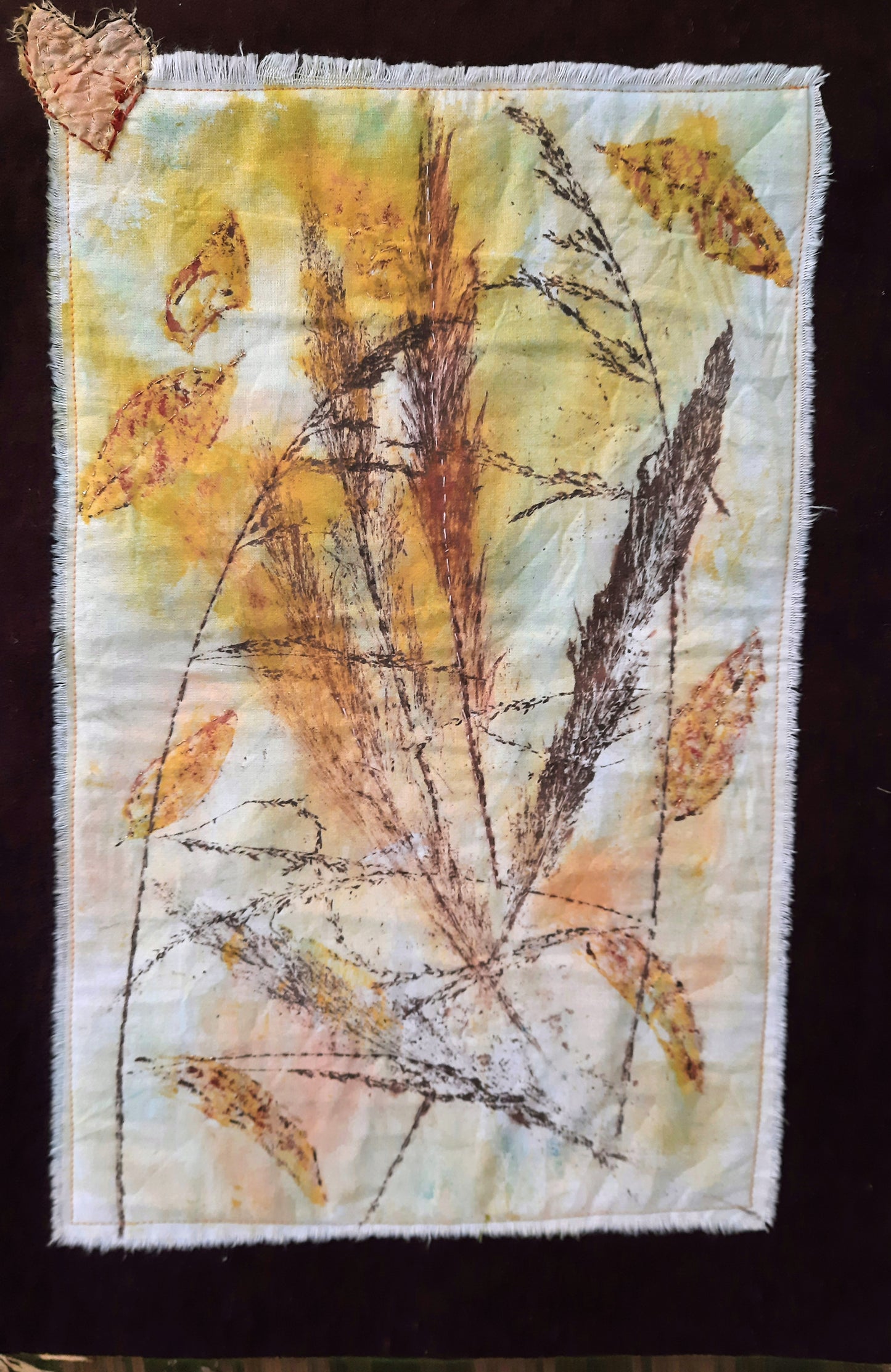 16. Lois Denham, Indigenous Grasses from our Land, Mixed media, 45.5x33.5cm