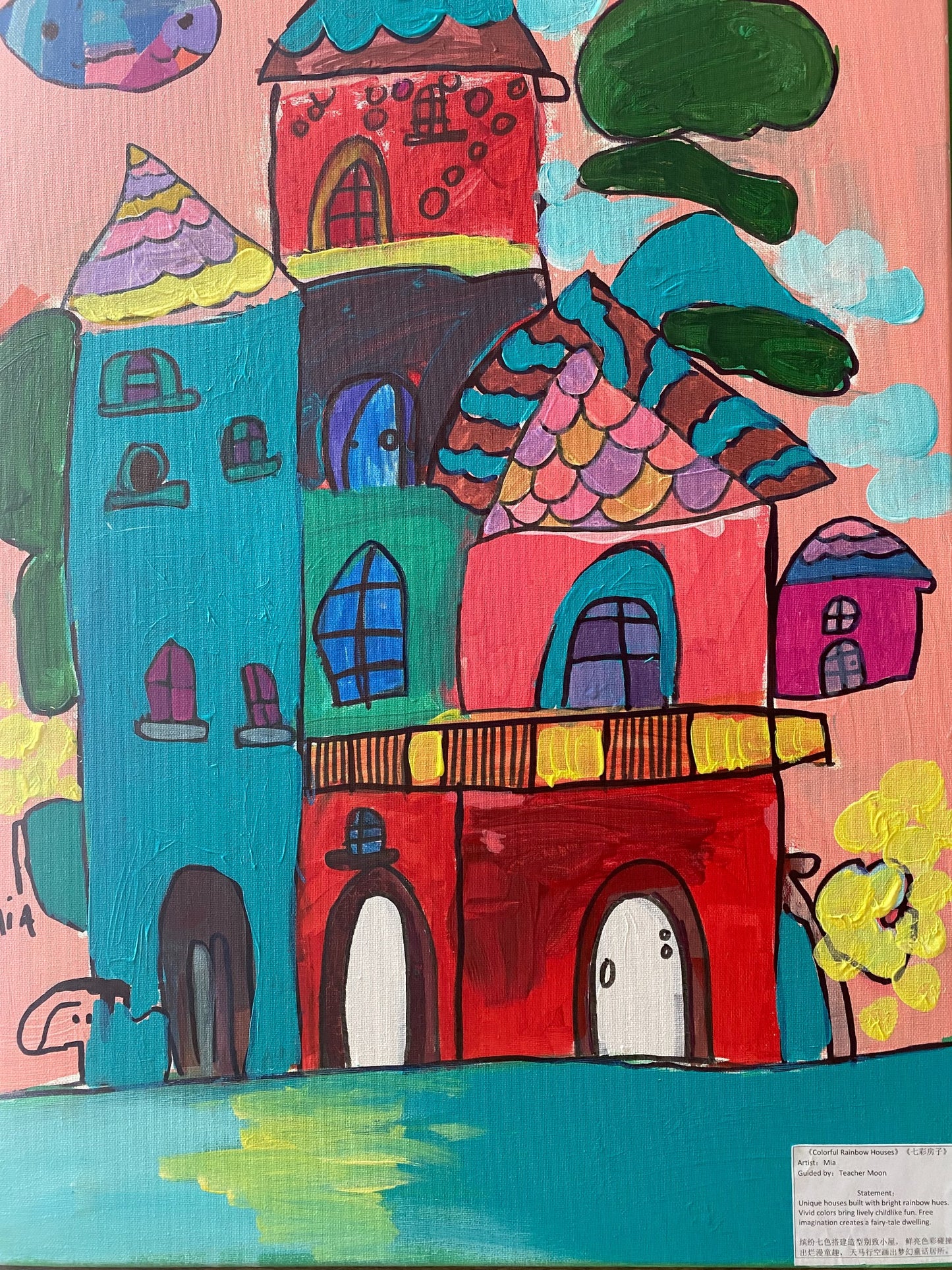 Colourful Rainbow Houses - Mia