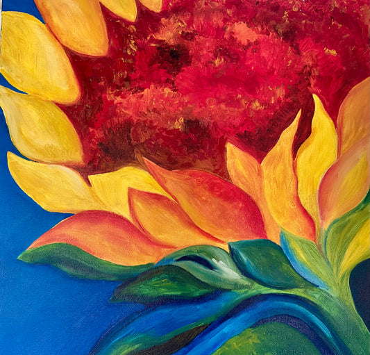 48. Michelle Nihver, Thousands of Tiny Flowers, Oil 45x45cm