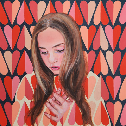 50. Pascale Garlinge, Mon Cœur, Acrylic, 50x50cm