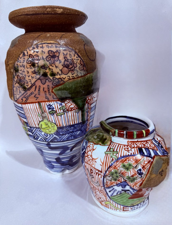 7. Aaron Scythe - Yobitsugi style Vase (set of 2)