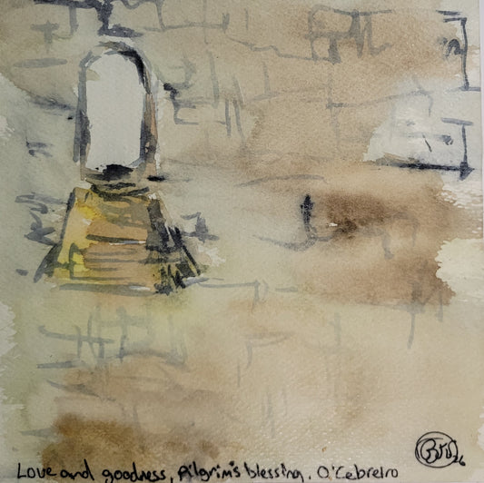 28. Belinda Evans, Love and goodness pilgrims blessing O'Cebreiro, 2026