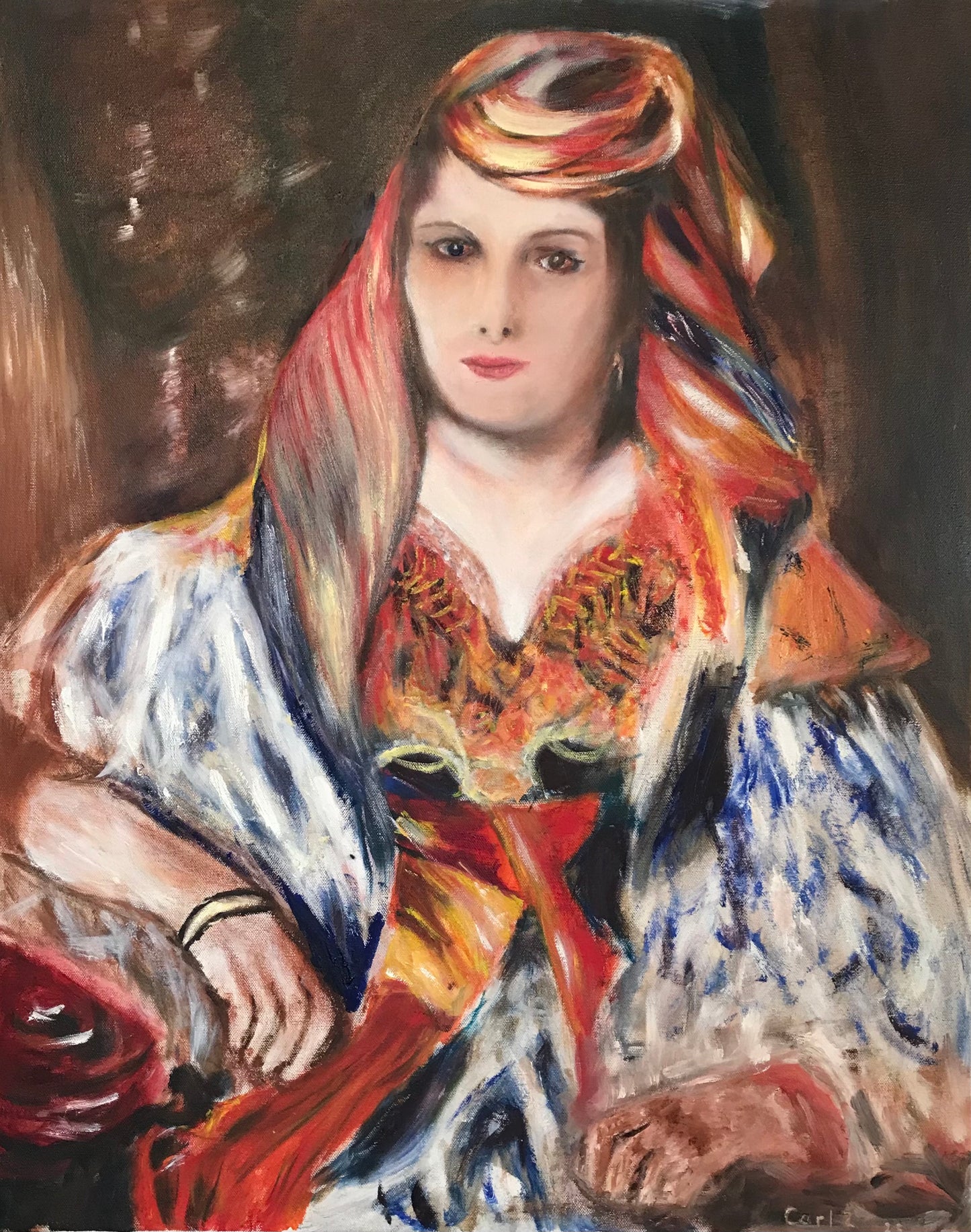 47. Carl Zammit - Study of Madam Clementine (Homage to Pierre-Auguste Renoir)