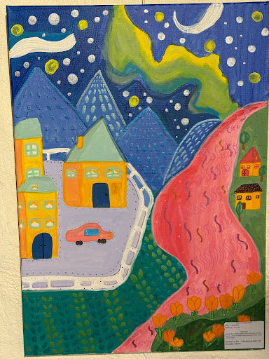 Dreamy Village Night - Elise Zhang
