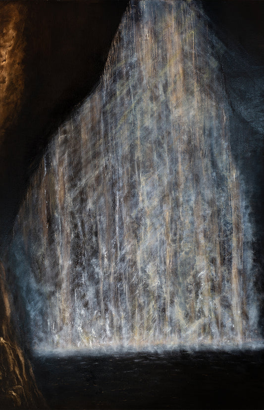 7. Kieran Stopp, In a cave, 2025, oil on canvas, 137 x 91 cm