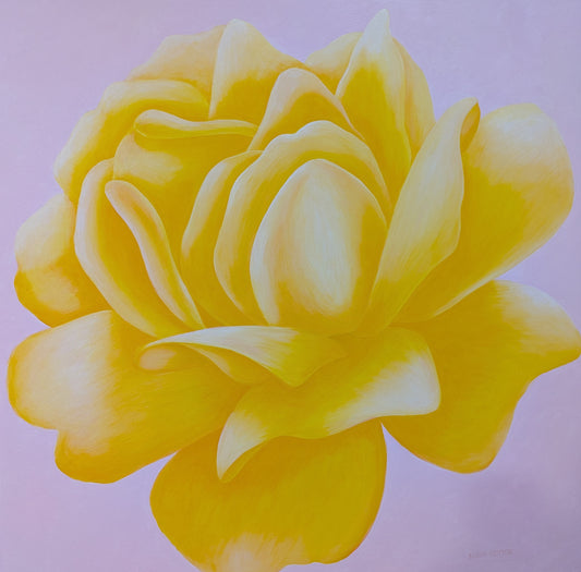 Karin Motyer, 
Golden Lady, 2026, acrylic on canvas, 91 x 91cm