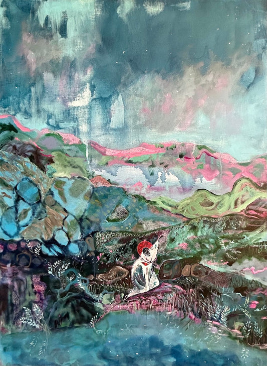 6. Unless A Seed Dies, 2025, Acrylic & Pigment On Canvas, 76 x 102cm