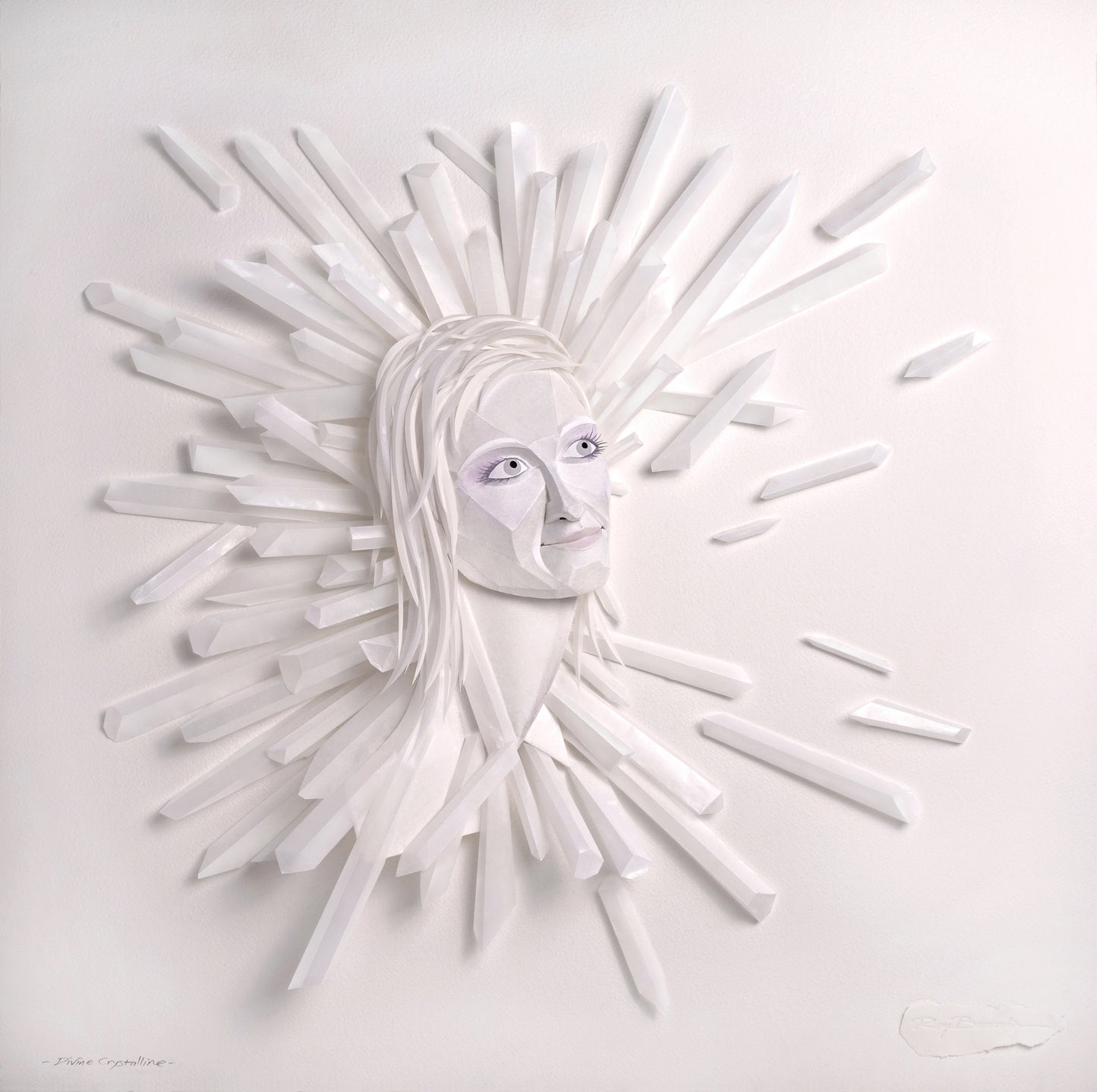 11. Ray Besserdin, Divine Crystalline, 2020, Paper 56.3 x 56.3 x 8cm