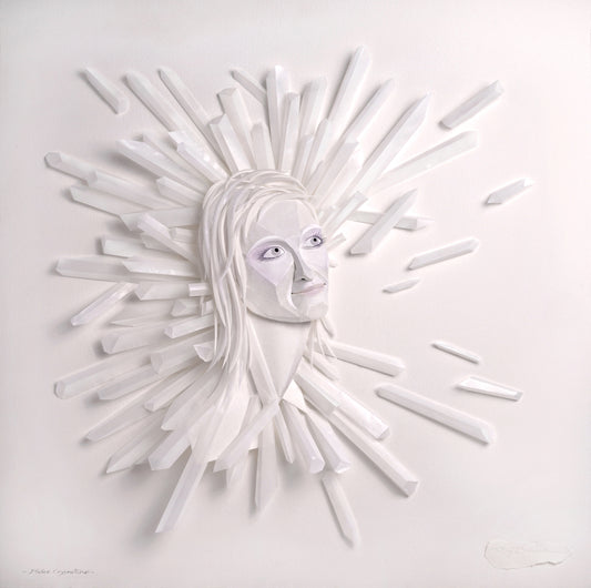 11. Ray Besserdin, Divine Crystalline, 2020, Paper 56.3 x 56.3 x 8cm