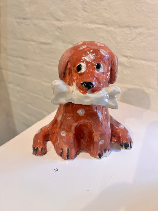 10. Chloe Shepheard, 2025, Friday 5A, "Spotted Dog", ceramic, stoneware