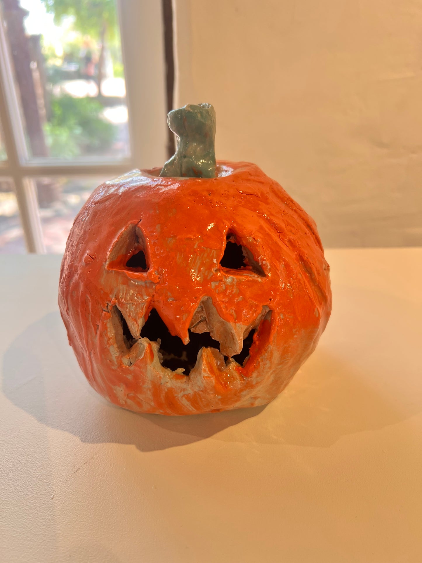 2. Eliott Hall, 2025, Monday PM Class "Jack-O-Lantern", Ceramic