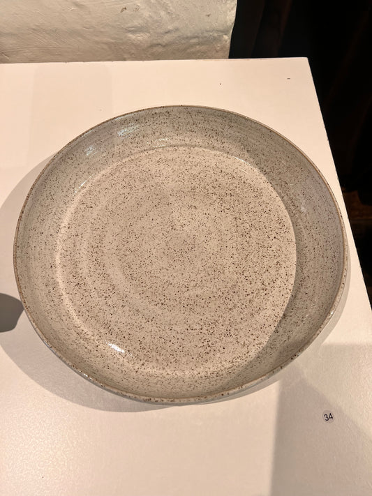 34. Alison Horman, 2025, "Speckle Platter", stoneware