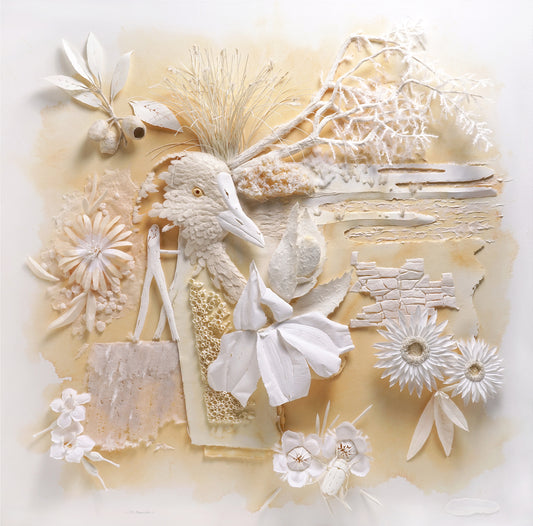 8. Ray Besserdin, To Seaside, 2019 , Paper, 94.5 x 94.5 x 9cm