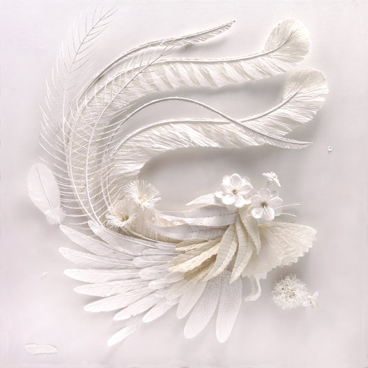 6. Ray Besserdin, Tranquility, 2022, Paper, 94.5 x 94.5 x 9cm